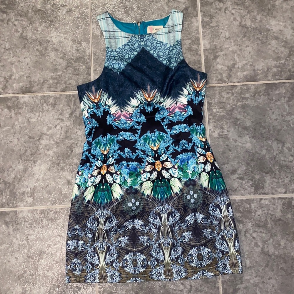 Size M Mini Pattern Dress - Picture 1 of 3